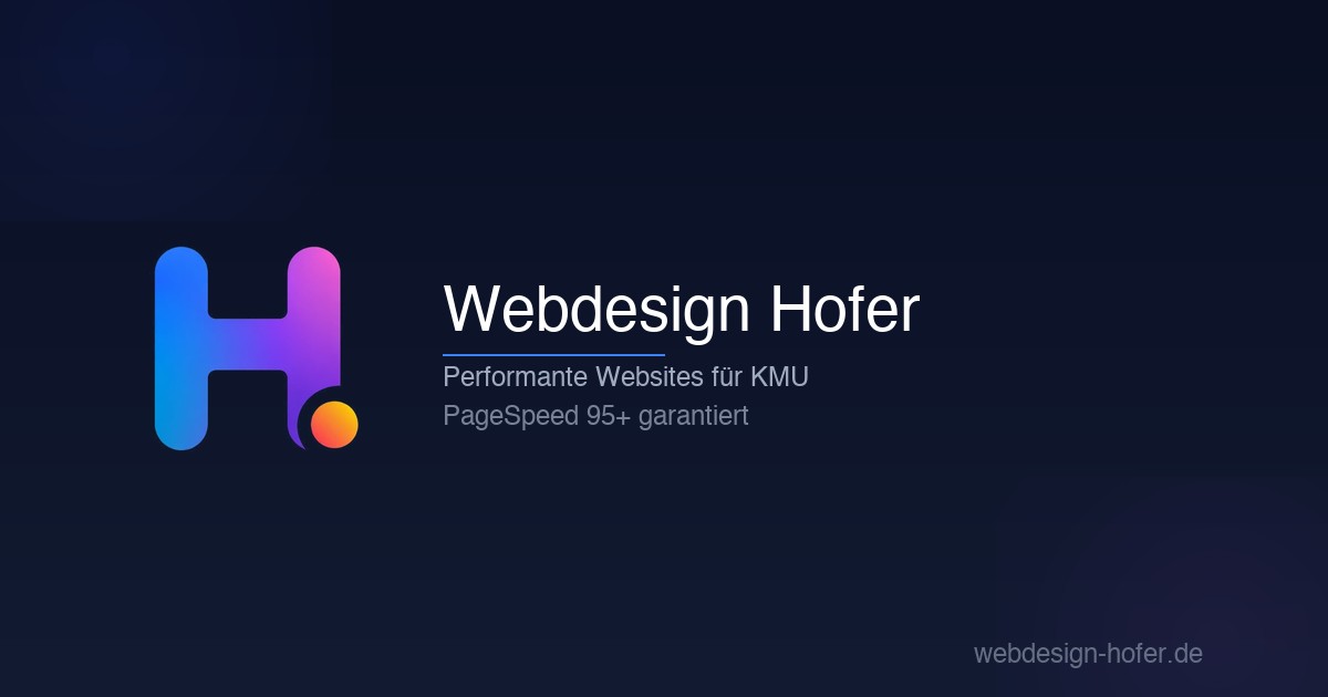 Professionelle Website erstellen lassen – Webdesign Hofer